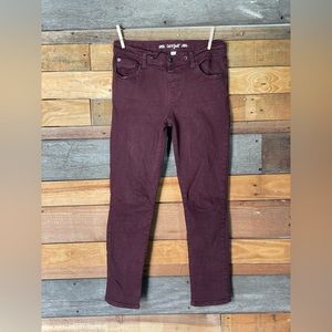Boys Cat & Jack maroon burgundy stretch jogger size 14